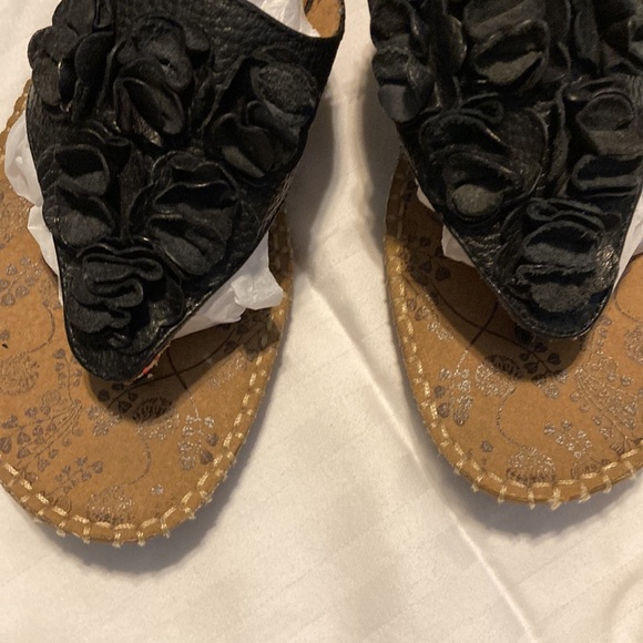 Hush puppies leather black sandals - Picture 3 of 9